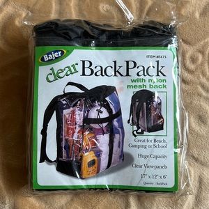 Bajer Mesh Clear Back Pack